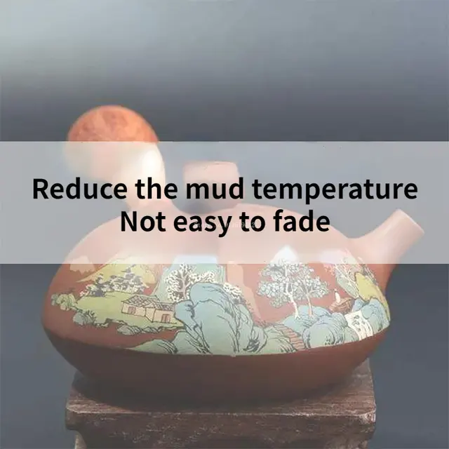 Kerámia Teáskanna Csökkentése Hőmérséklet -Fluxus Diy Készít Lila Homok Vízforraló - Image 2