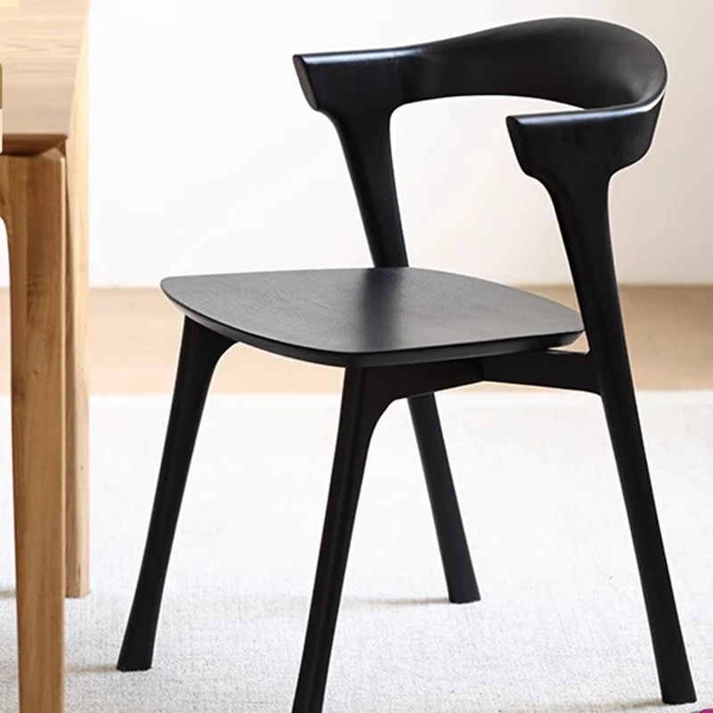 

Wooden Luxury Dining Chairs Armchair Living Room Nordic Ergonomic Dining Chairs Restaurant Modern Muebles Home Furniture MR50DC