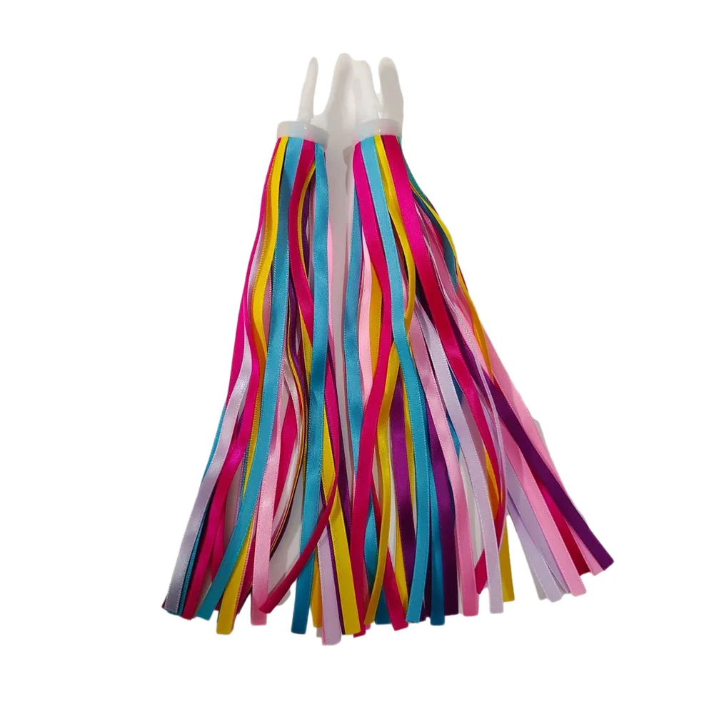 Bicycle Handlebar Tassels Kids Girls Boys Scooter Cycling Colorful Streamers Decoration Ribbon Outdoor Cycling Bike Accessories bike accessory