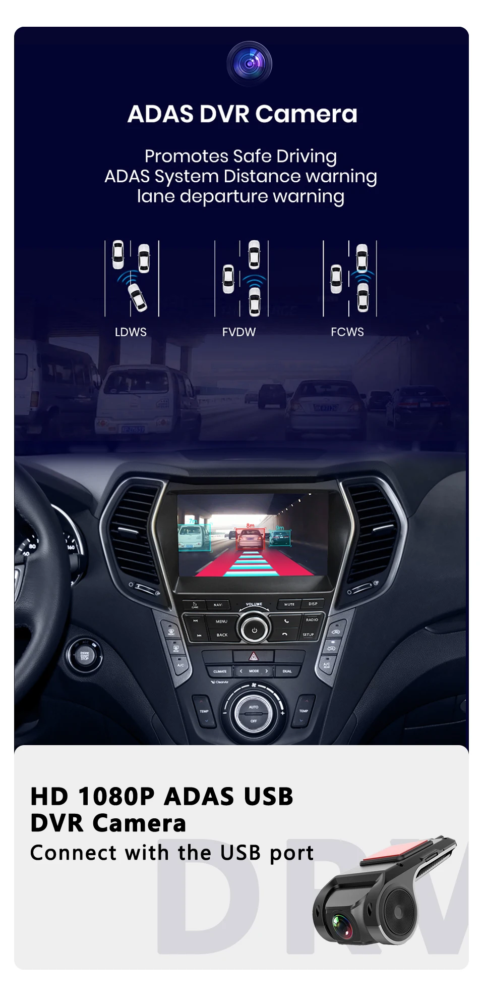 Android 11 Octa Core 6+128G For Santa Fe IX45 Top Level Car DVD GPS Multimedia R