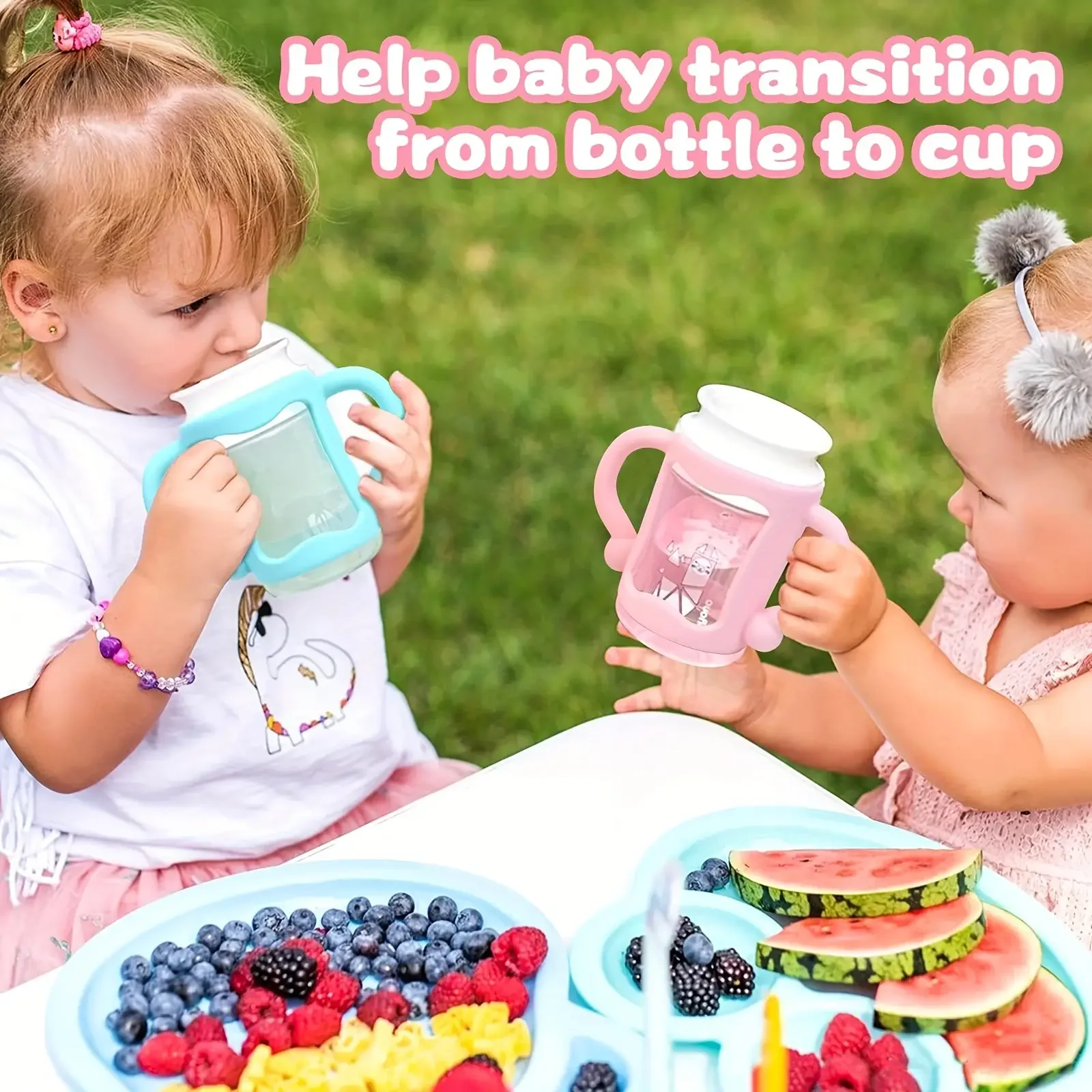 1Pcs Bottle Handle Baby Bottle Soft Silicone Handle Baby Holder Suitable for most bottles Accessories