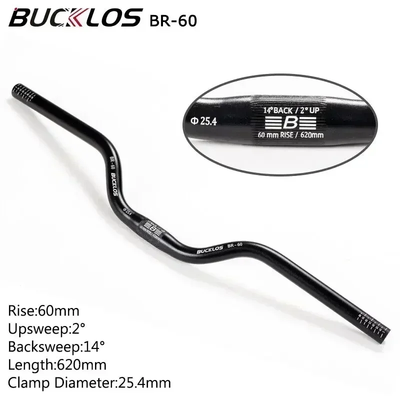 Guidon VTT Bontrager Crowbar - Alliage 620mm - 5 Degrés - Diamètre 25,4mm - Occasion Vérifiée