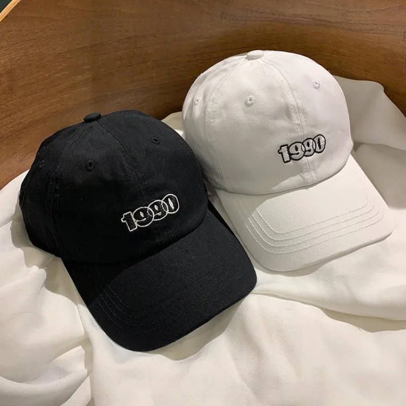 

1990 Embroidery Adjustable Women Men Baseball Caps 2023 Unisex All-match Snapback Cap Outdoor Girls Boys Sunscreen Baseball Hats
