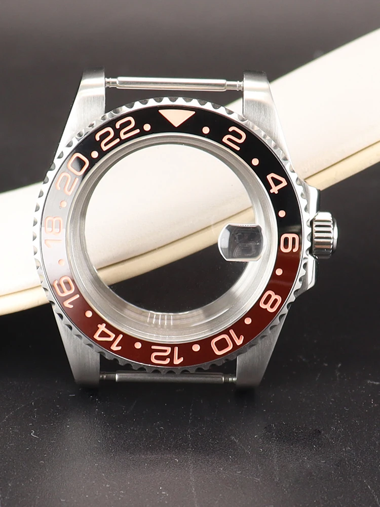 Premium 40mm Waterproof Watch Case with Ceramic Bezel Insert