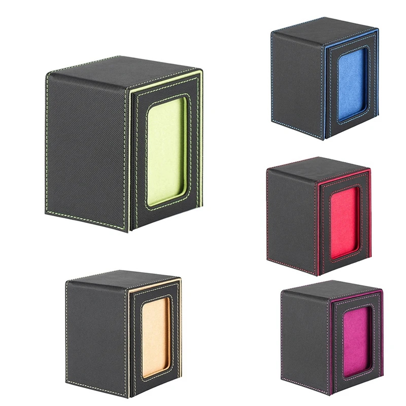 

Card Storage Box For Trading Cards, Card Deck Box With Display Window Card Deck Case