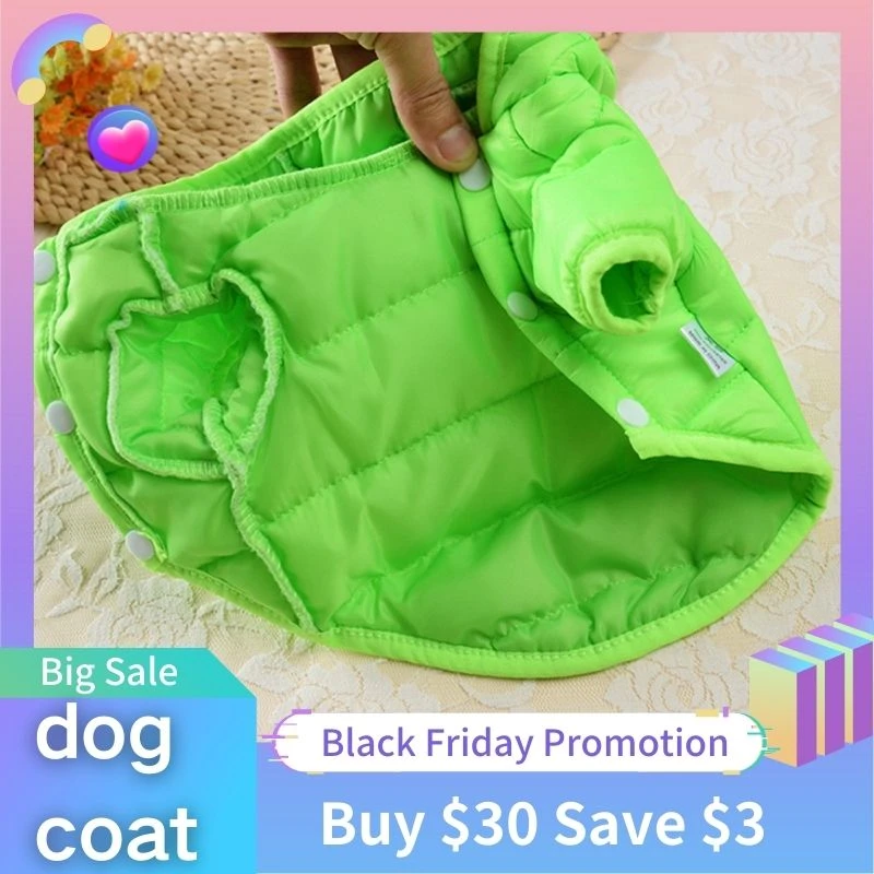Winter Pet Warm Down Jacket Pet Dog Clothes For Small Medium Dogs Puppy Hoodie Cotton Dog Coat
