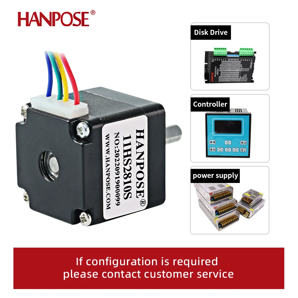 NEMA11 hybrid Stepper motor 11HS2810 3410 5010 28x28x34mm 0.17N.m 2 phases 4 wires 1.8 degrees for 3D Medical machinery