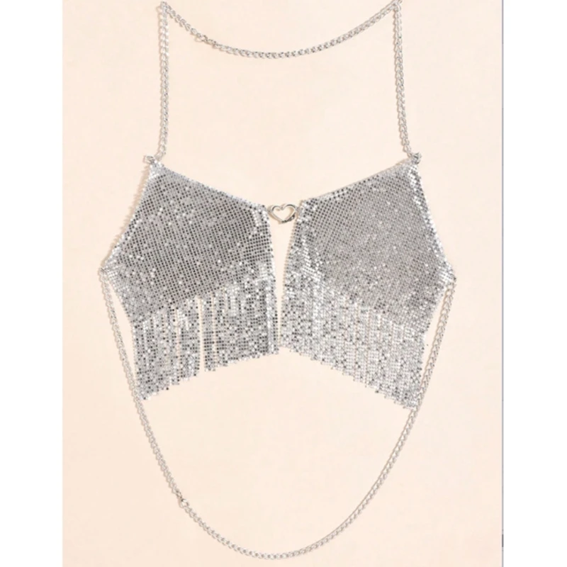 

Crystal Body Chain Rhinestones Chest Chains Bra Body Jewelry