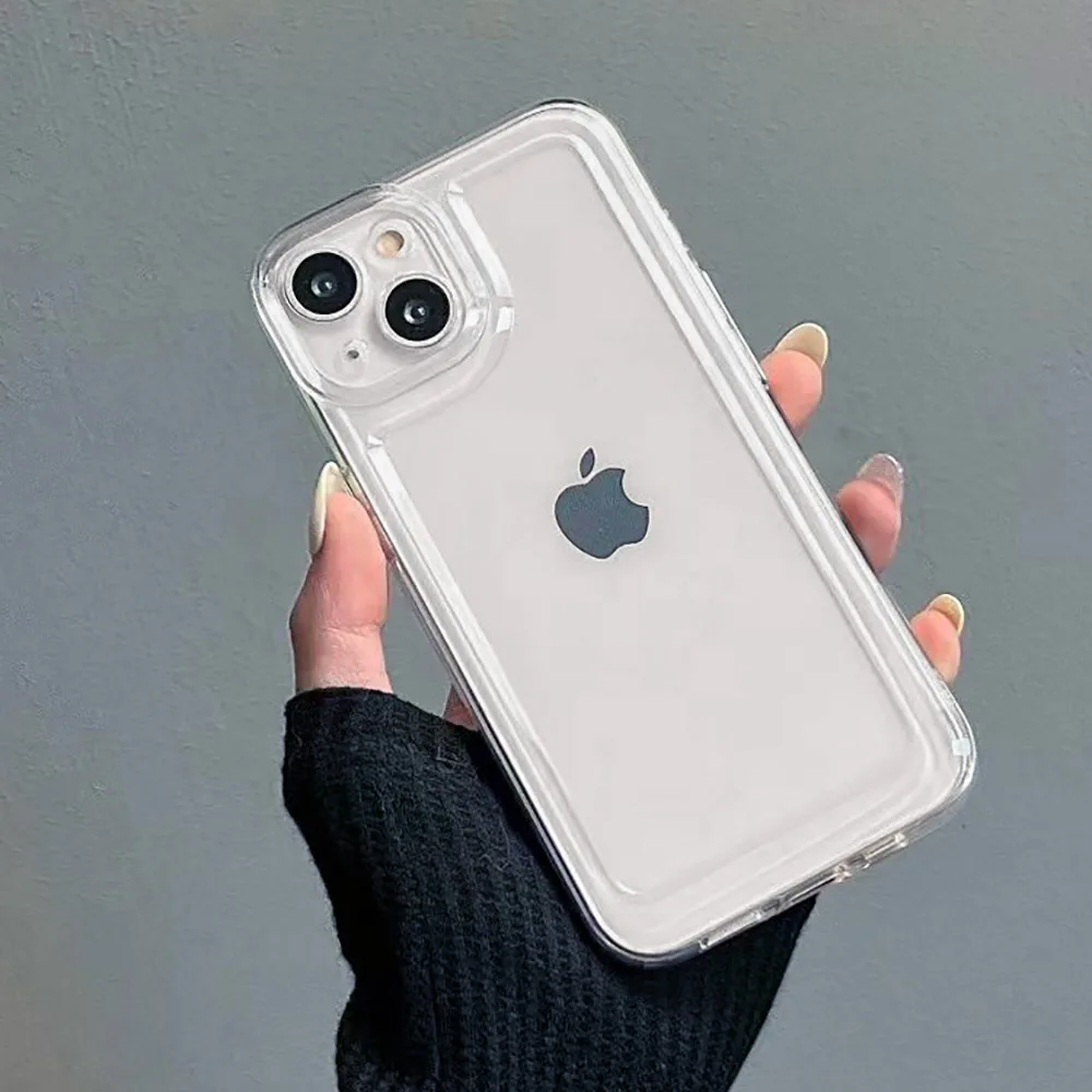 Sleek Transparent Silicone Protective Phone Case