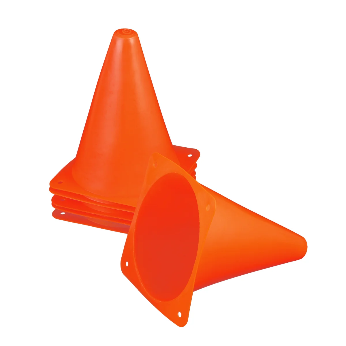 

6 18cm Training Practice Field Cones Cones Disc Traffic Cones Agility Football Cones Statue Small Cone Cone