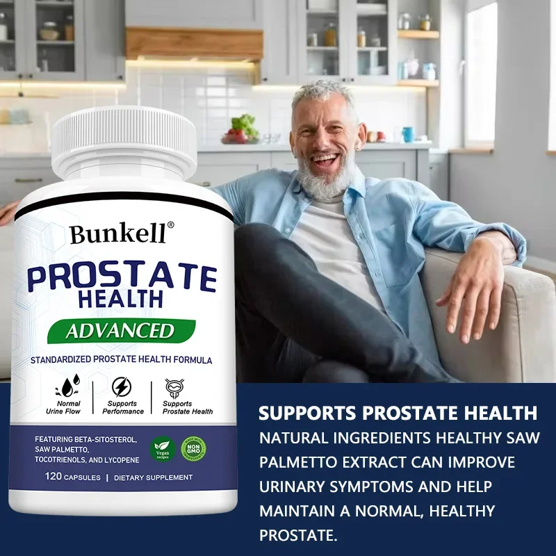 Prostate Health Supplement-Herbal Blend for Urinary Tract and Bladder-Saw Palmetto Formula Capsules, Adult Men
