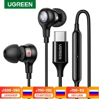 UGREEN-auriculares con cable USB tipo C, cascos con micrófono, estéreo, HiFi, para iPad Pro, Samsung, Galaxy S21, Google Pixel 5, 2021