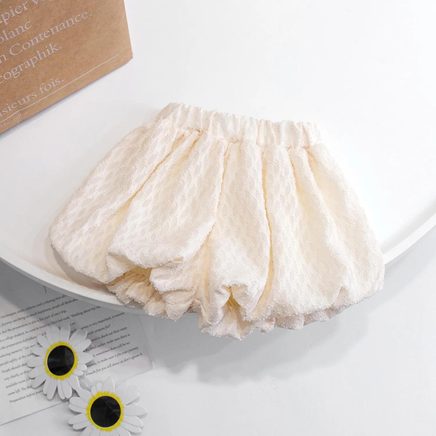 Girls' Summer Shorts New Baby Cute Bubble Lantern Short Pants Children's Korean Style Versatile Dance Hotpants