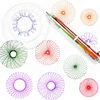 22/4/1PC Spirograph Ruler Drawing Scratch Painting Toys Interlocking Gears Wheels Painting Drawing Accessories Educational Toy 3