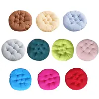 Durable Nap Pillow Round Pad Solid Color Thicken Seat Cushion Non-slip Round Cushion Winter 1