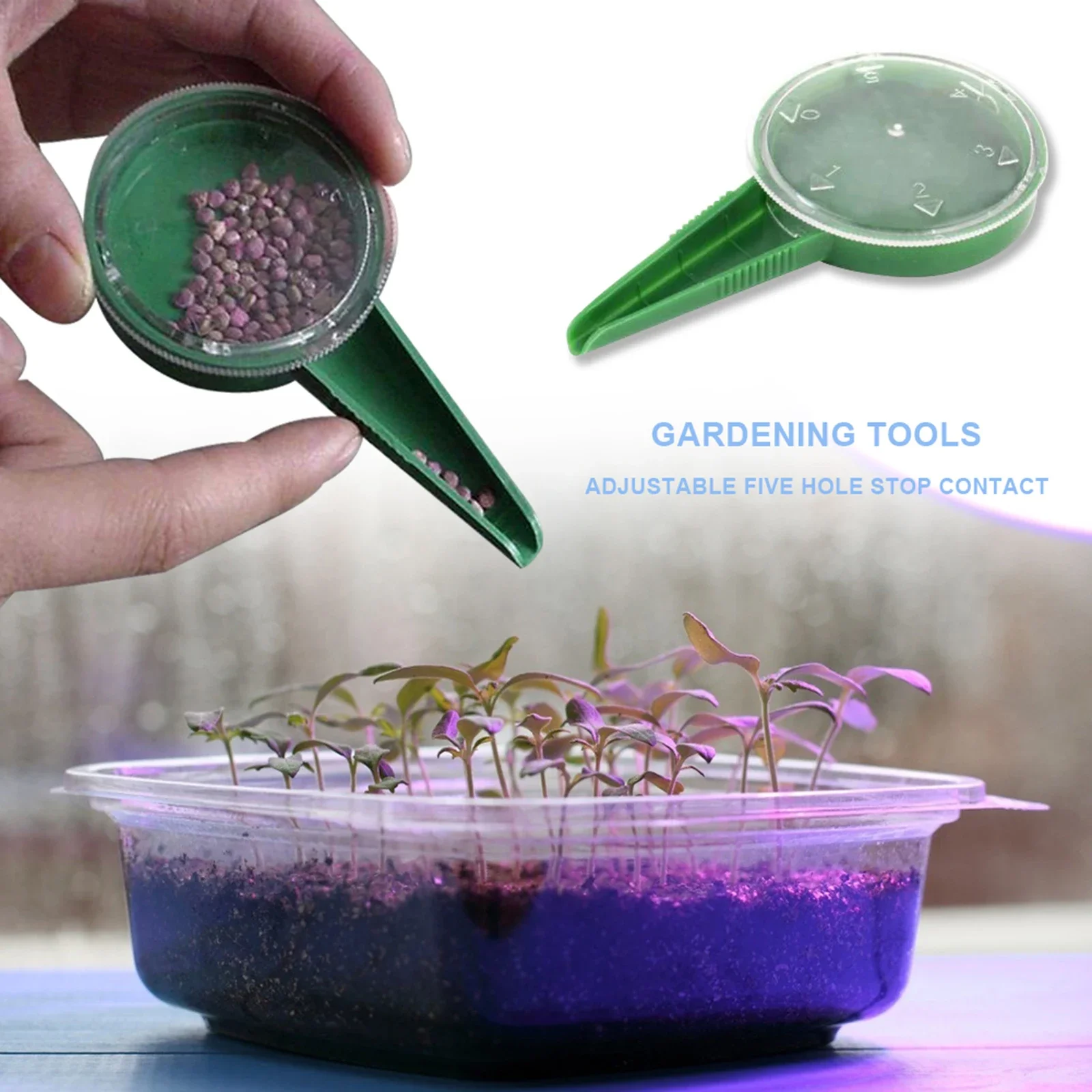 1-20PCS Plant Seed Sower Plant Seeder Garden Multifunction Seeding Dispenser Tools Adapting to Various Sizes of Seeds