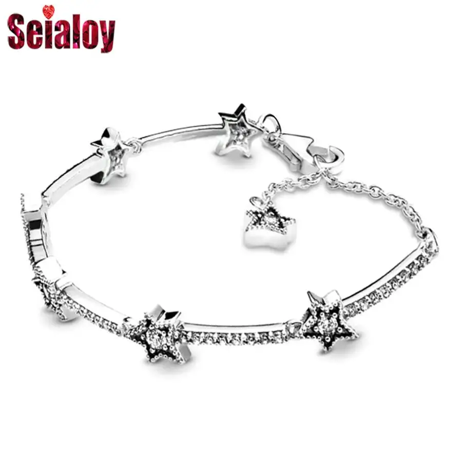 Bracelet Jewelry Adjustable Size Crystal Sky Star Fit Women Men
