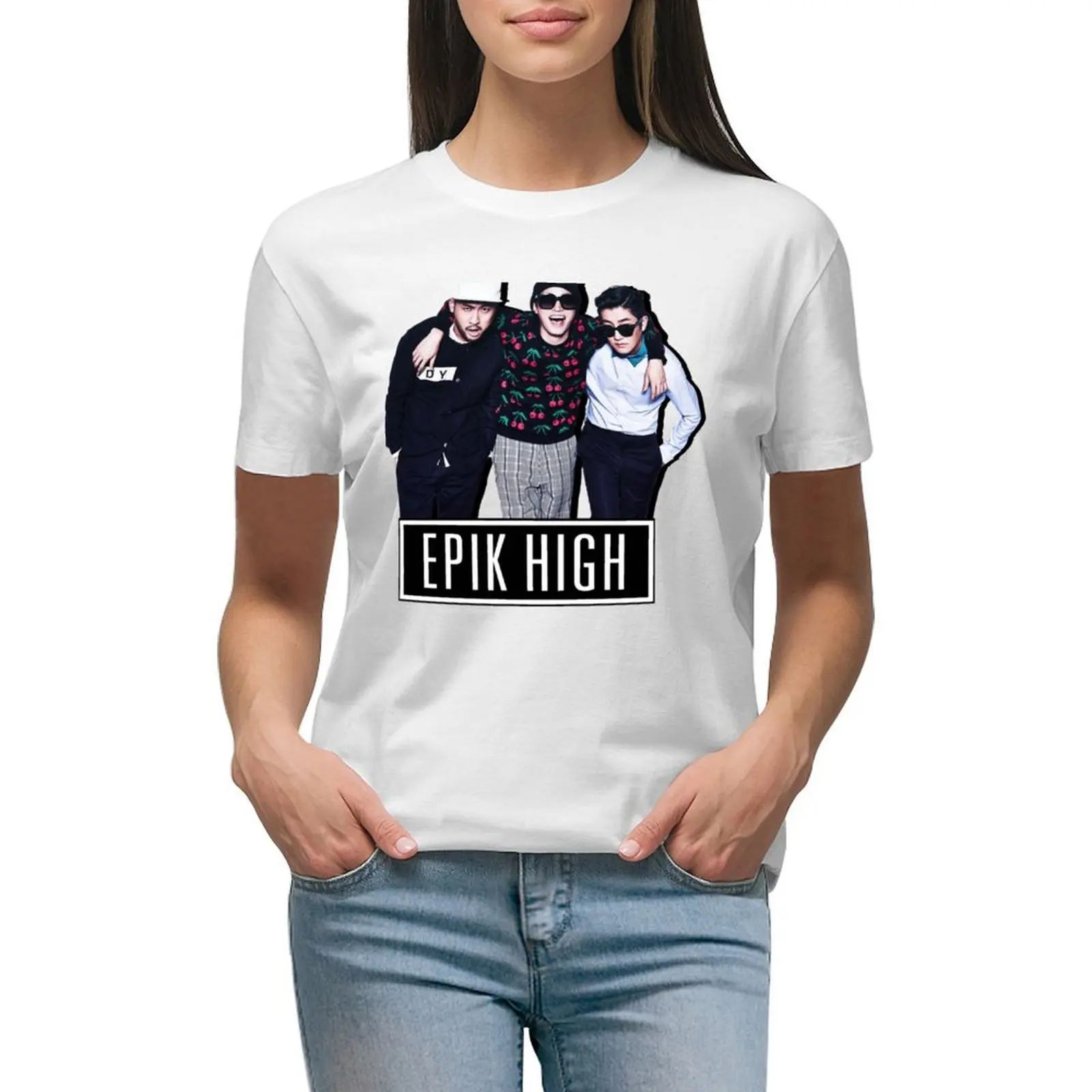 

Epik High T-shirt plus size tops oversized woman t shirt