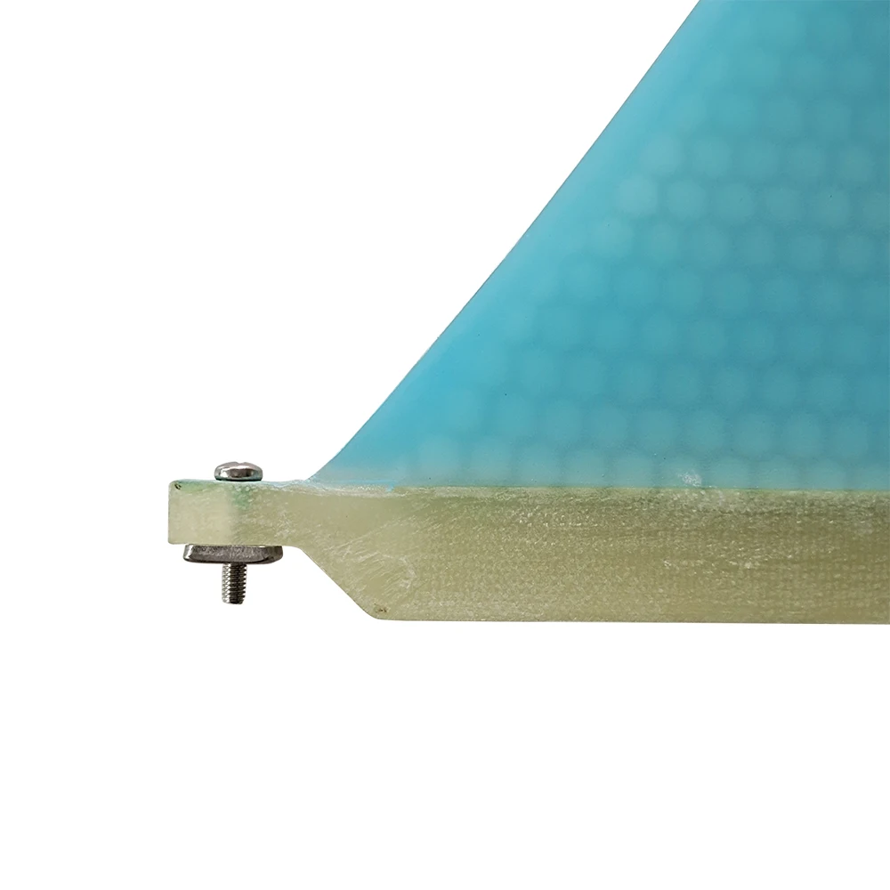 9in Quilha Surf Fin Honeycomb Single Fin Blue for Longboard Surfboard Paddle Board Accessories Center SUP Board