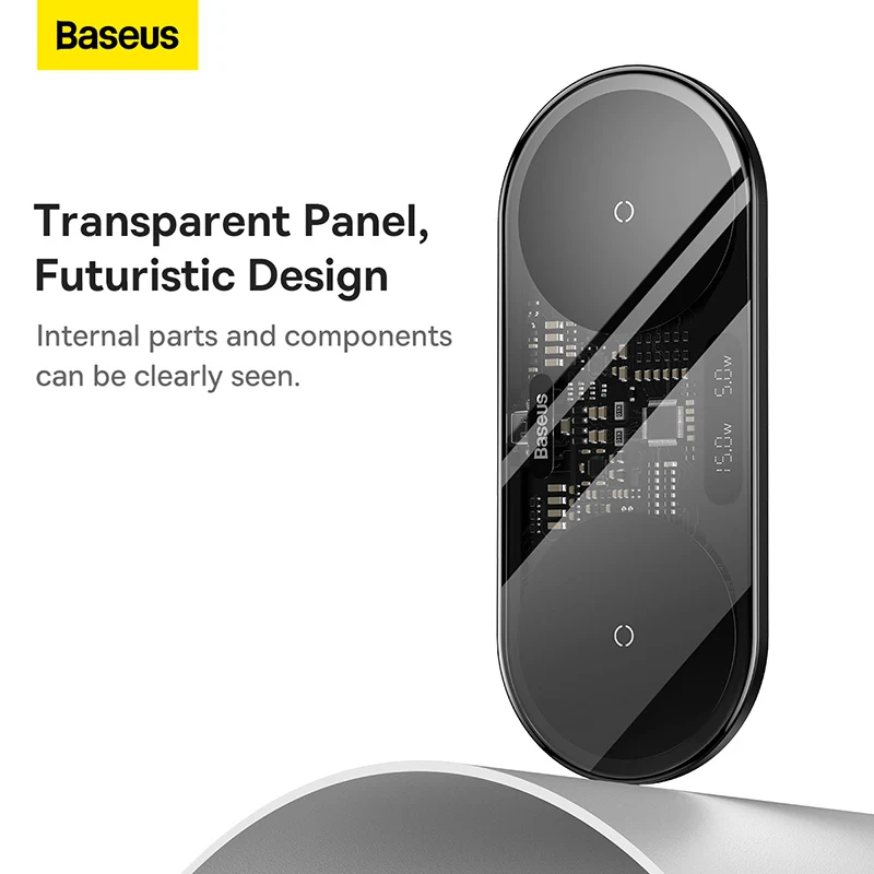 Baseus 20W Dual Qi Wireless Charger Pad For iPhone 14 13 12 Pro