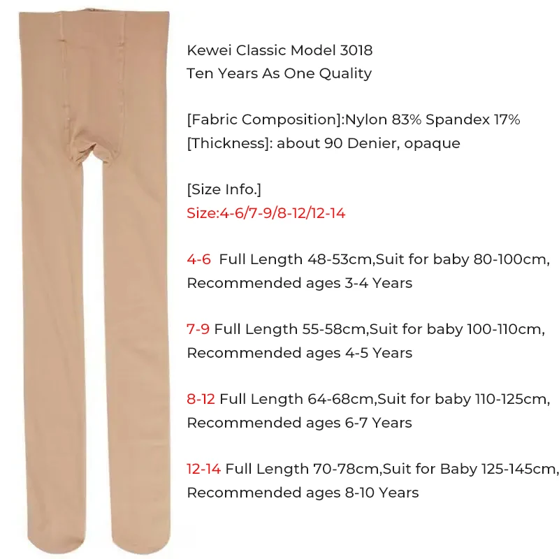 DANCEYOU 2 Paia Collant Danza Classica Balletto Calze per Bambina Ragazze Donne Bianco Con Piedi XL