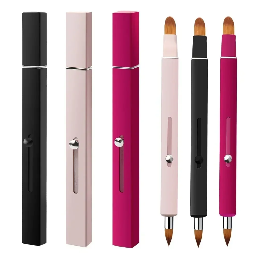 

Creative Retractable Lip Brush Lipstick Brush Lip Liner Portable Double-head Smudge Concealer Brush Women Beauty Makeup Tools