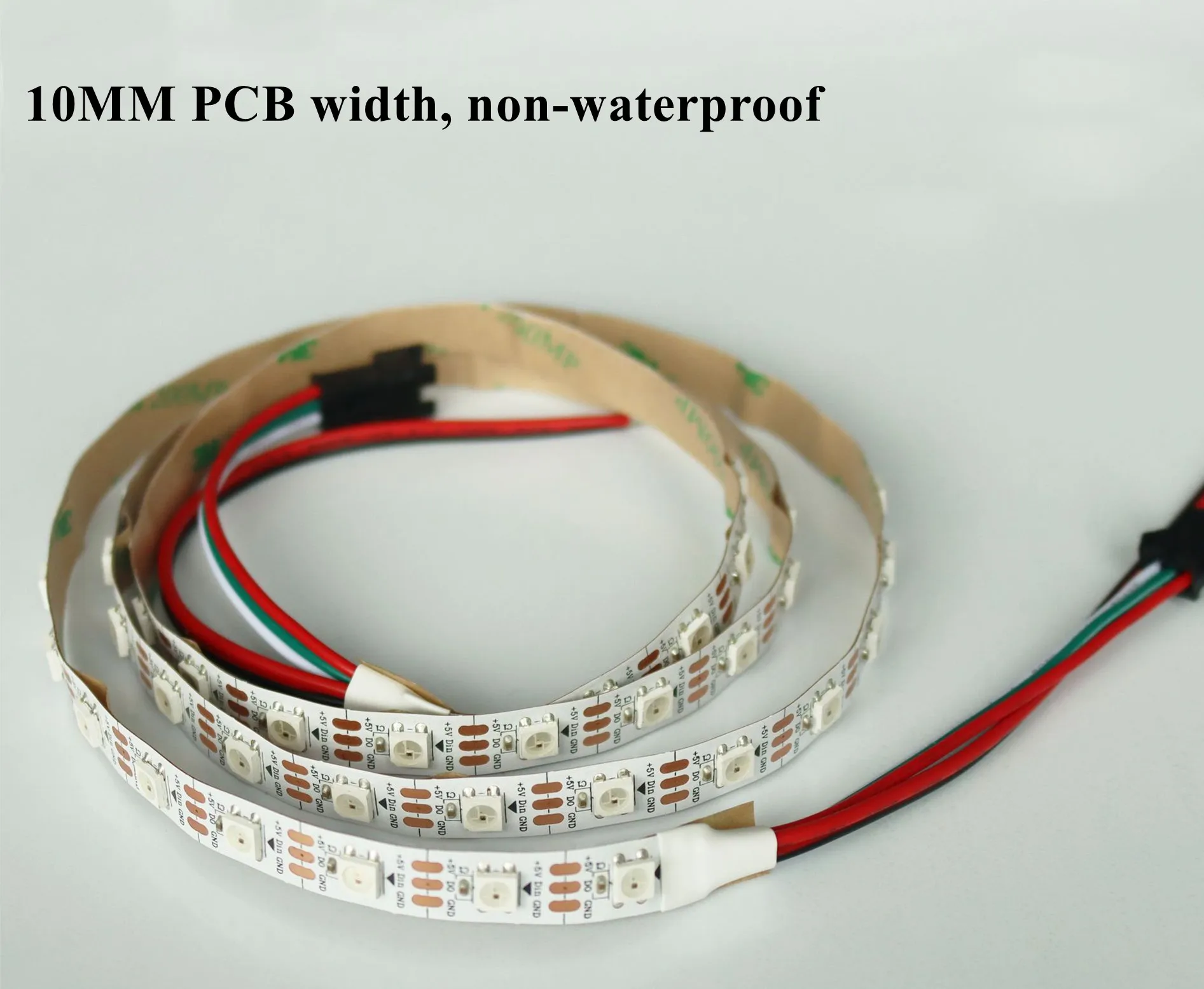 5 Meters IP20 DC5V 10MM White PCB 30 Pixels/Meter WS2812B LED Rope Strip Light for Home Indoor Decoration kids astronaut spaceship rocket pendants decor lamp led fairy string lights 1 5m 3 meters led strip home decor