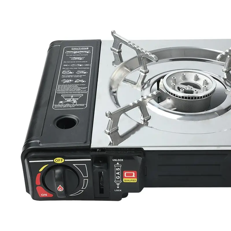 Portable Gas Stove Strong And Durable Double Stove Cooktop Multiple Protection Small Gas Range Suitable For Outdoor Home