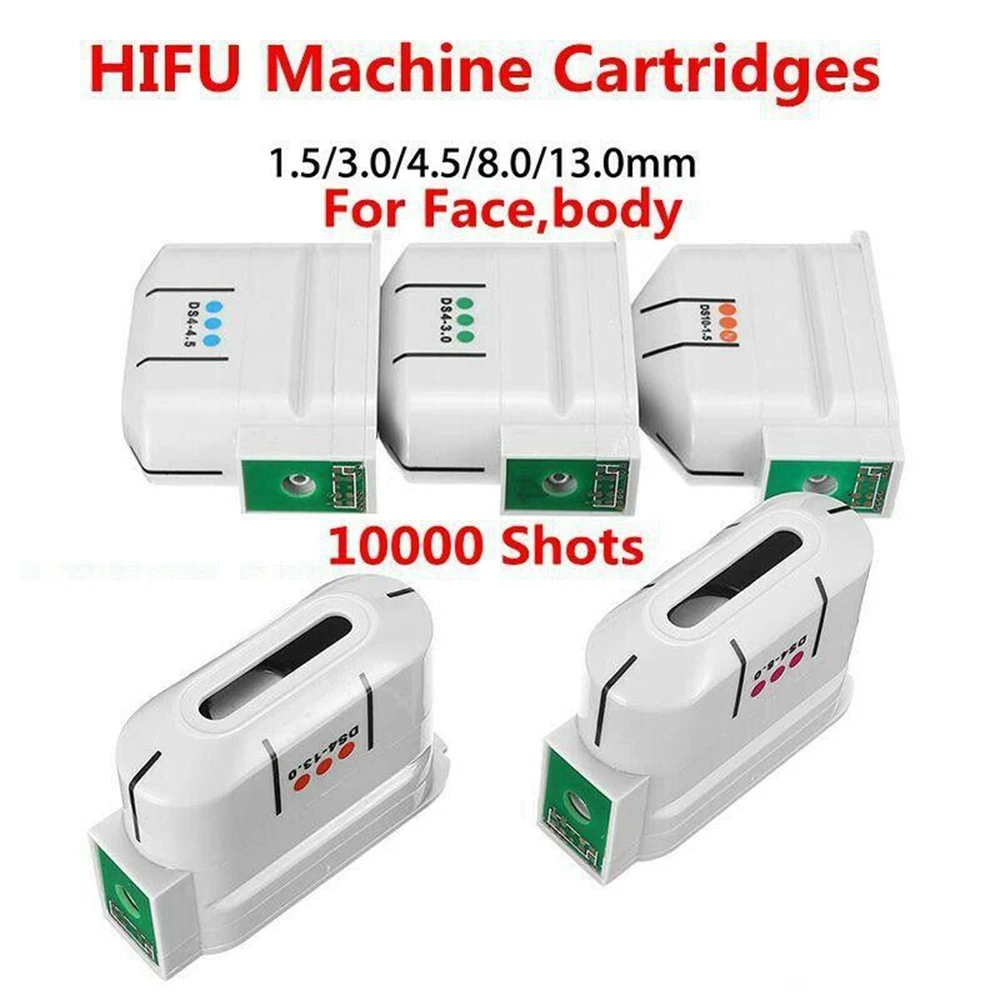 version 2.0.H/2.1.H/2.3.H 10000 Shots HIFU Transducer Exchangeable Facial Body Cartridge For Ultrasound Face Machine Anti Aging 12 lines v max 8 cartridges corporal smas high intensity transducer exchangeable facial body cartridge ultrasound cartridge