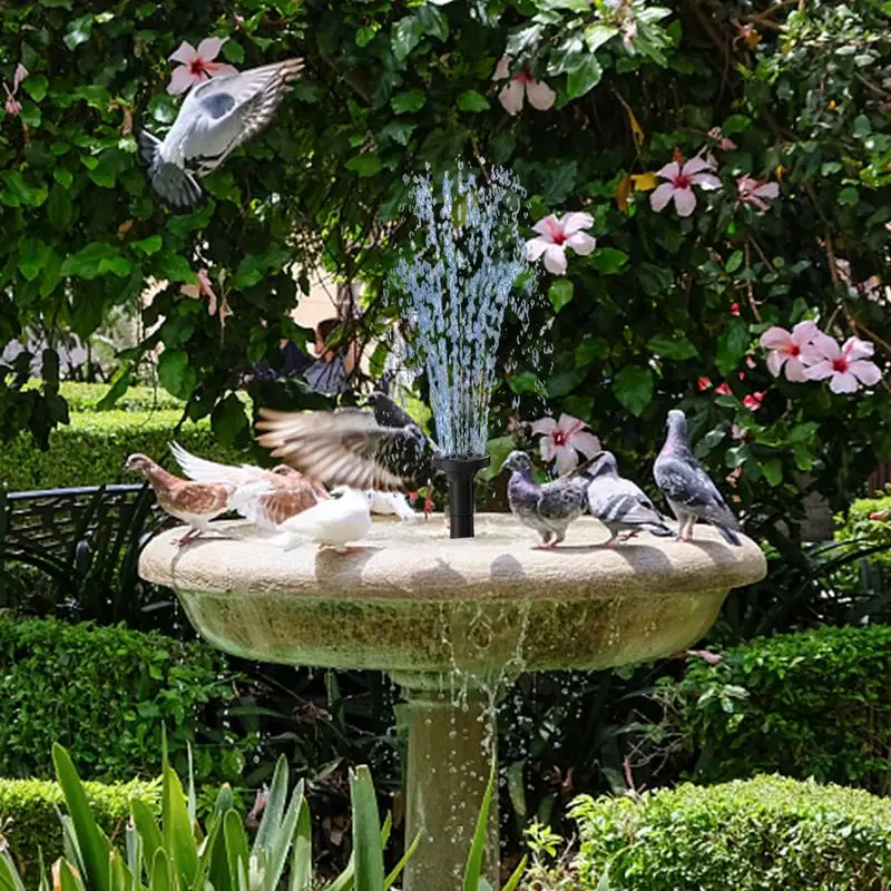 Fontaine solaire, pompe de fontaine solaire 1.4w pour bain d'oiseaux, pompe  solaire pour la circulation de l'eau et l'eau de jardin