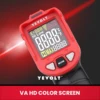 YEVOLT TA601 Series Digital Infrared Thermometer Handheld Non Contact IR Laser  Heat Temperature Gun Point VA HD Color Screen 6