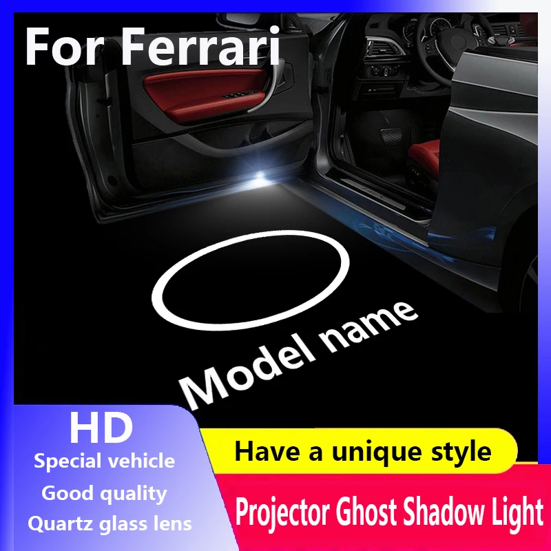 2Pcs Universal Wireless Led Car Door Logo Projector Light Ghost Shadow For Ssangyong Actyon Tivoli Korando Musso Kyron I.172460267