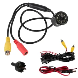 High-Definition Night Vision Waterproof Backup Camera with Wide Angle View (Black)