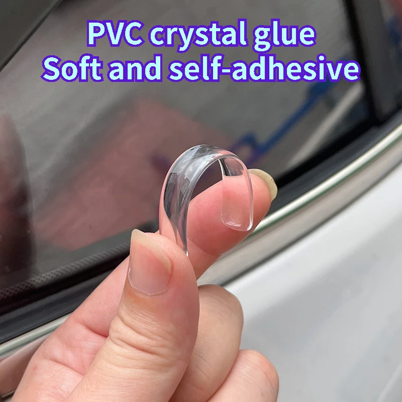Car Door Edge Transparent Anti Scratch Protection Strips Rearview Mirror Anti-collision Protector Sticker Bumper Scuff Plate Bar car door edge protector