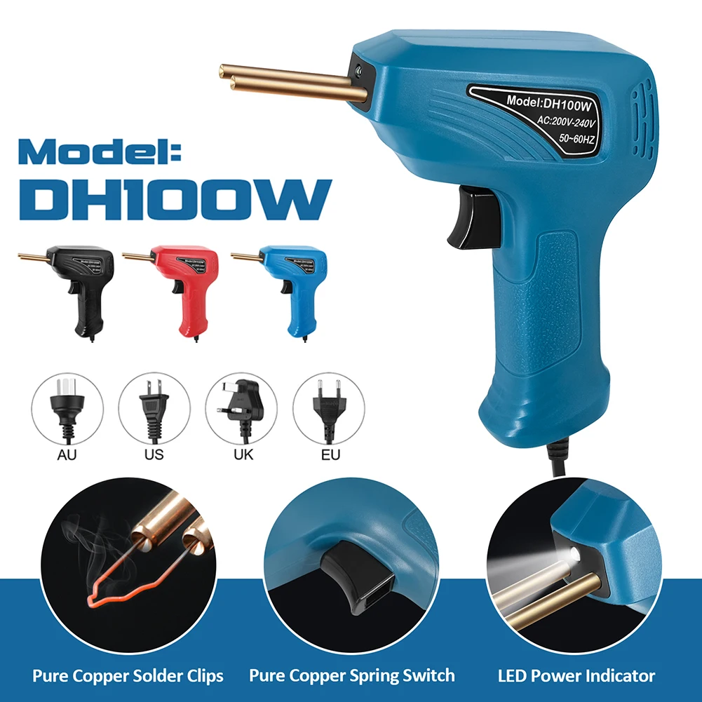 

Universal Plastic Welding Machine Car Bumper Repair Kit Hot Stapler Plastic Repair Welder Soldering Kit With 200 Staples Welder