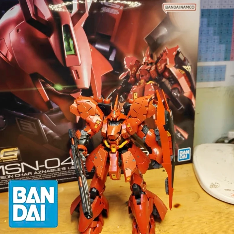 

Bandai Original Rg 1/144 Msn-04 Sazabi аниме экшн-фигурка Сборная модель Коллекционная модель подарки игрушки подарок на день рождения