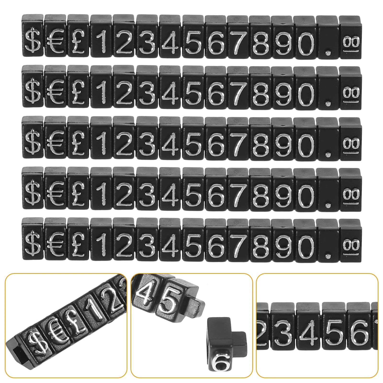 

10 Sets Price Tag Cube Small Sale Price Display Tags for Retail Stores Shopping Mall