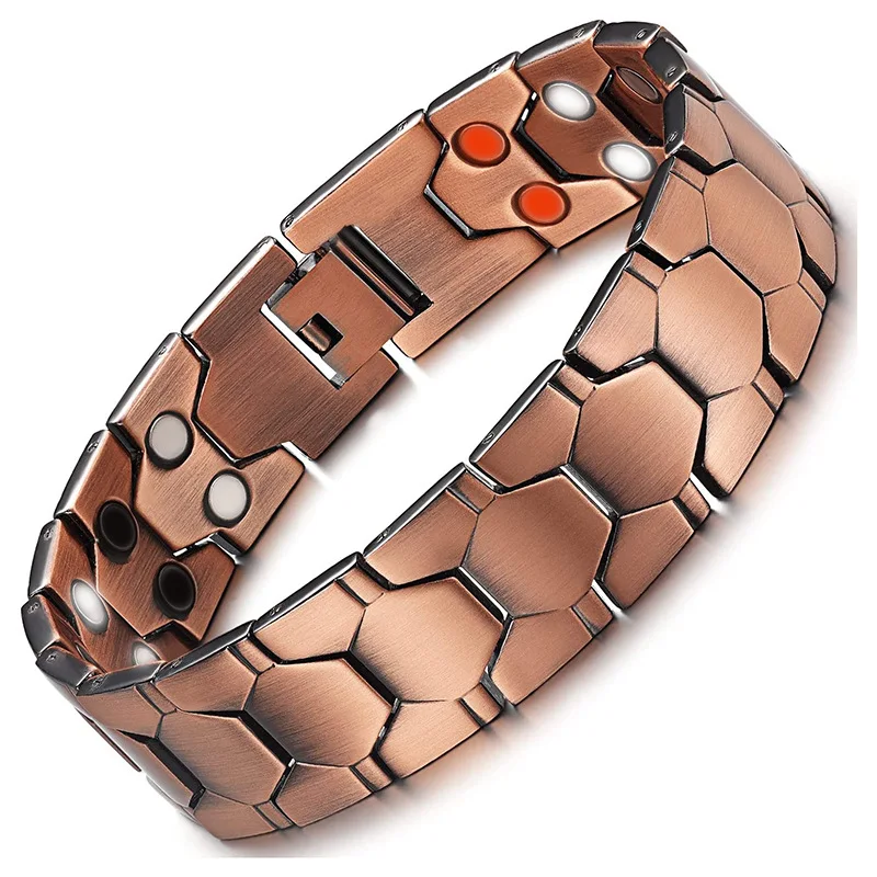 Bracelet magnétique en germanium pour hommes et femmes, bracelet en cuivre pur, énergie de la santé, hologramme vintage, bracelets JOLink pour l'arthrite