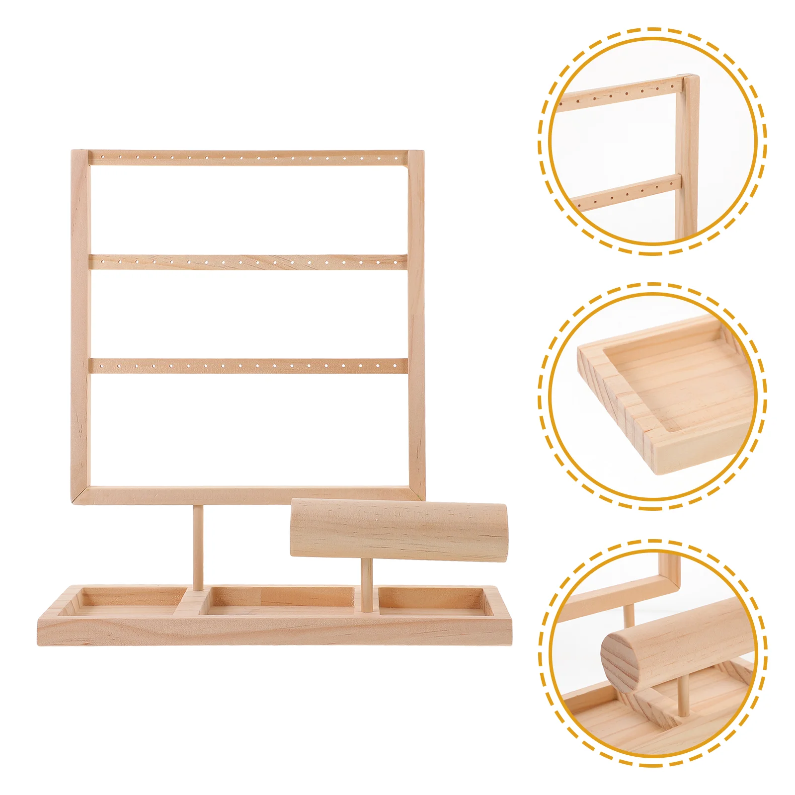 

Earring Display Stand Jewelry Earring Organizer Bracelets Keychains Rings Storage Rack