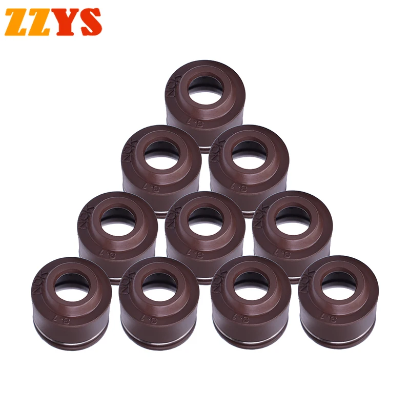 

500pc 4.5mm Motorbike Cylinder Head Intake Exhaust Valve Stem Oil Seal For Honda AX-1 1988-1990 NX250 Dominator NX 250 1988-93