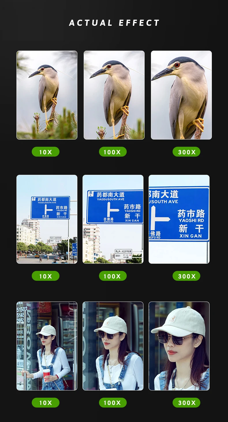 Se329b6de91054d7c80ef99c638c76b3aB Zoom monokularowy teleskop wysokiej mocy 10-300x40mm HD ulepszony przenośny ze statywem i uchwytem na telefon do obserwacji ptaków polowania na kemping