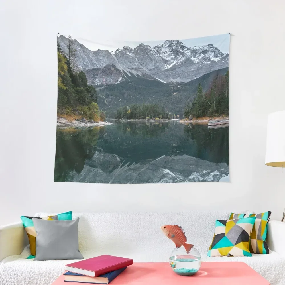 

Mountain Reflections Tapestry Carpet On The Wall Wallpapers Home Decor Room Decoration Korean Style Tapestry