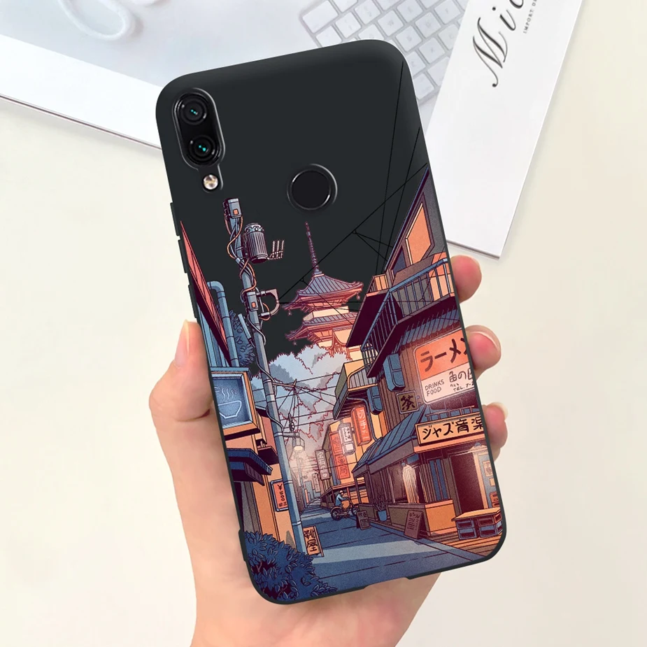 Cute Cartoon Painted Back Cover - Soft Bumper Phone Case