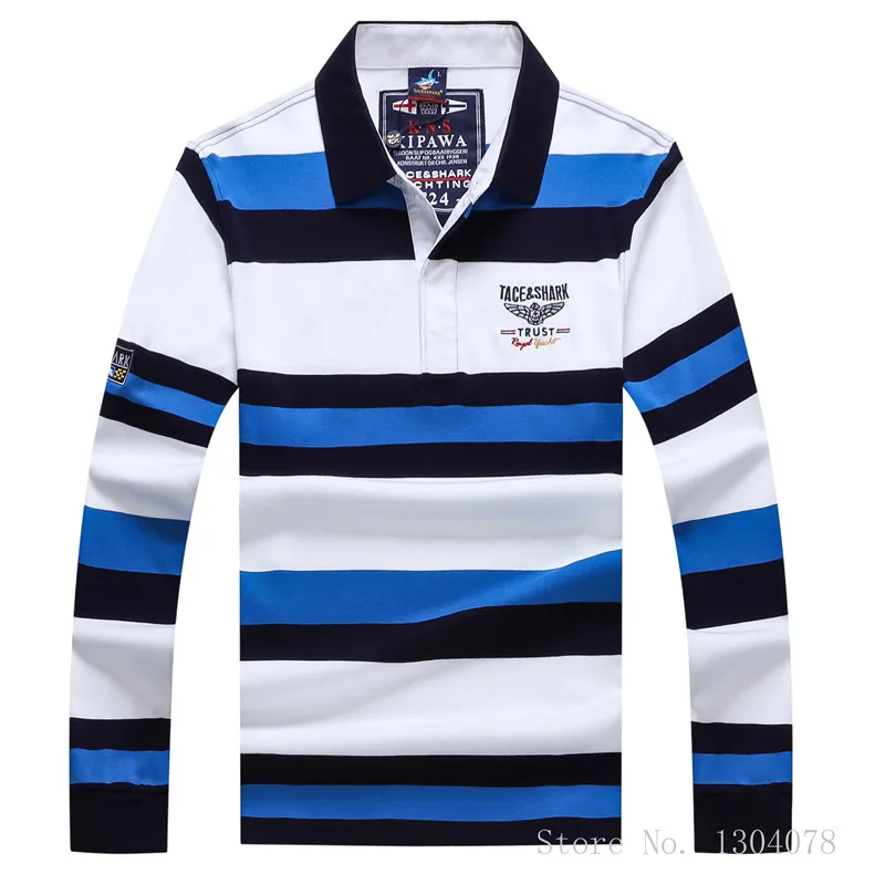 

Мужской свитер с вышивкой Tace & Shark, Полосатый пуловер в европейском стиле, роскошный брендовый свитер для мужчин