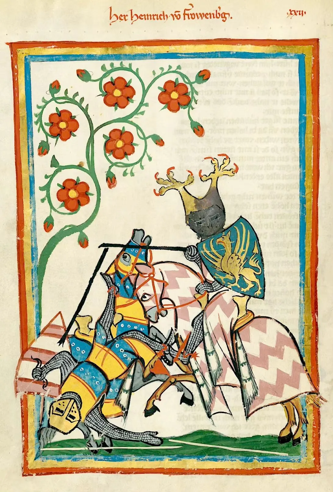 Vintage Medieval Lovers on Horse Canvas Art Print - Retro European Wall Décor