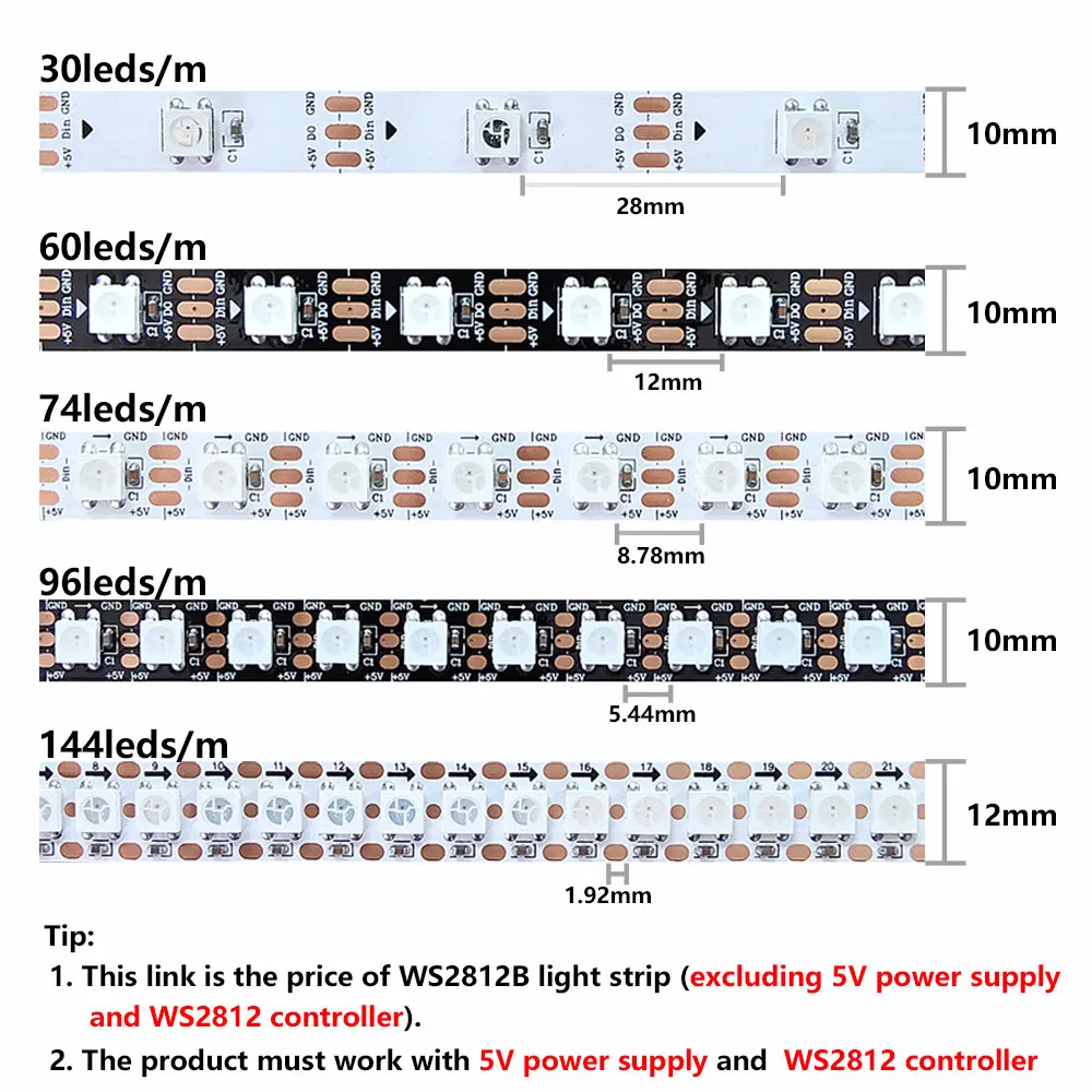 รูปสินค้า LED Strip ปรับแสงได้ ทนทาน IP30 IP65 IP67
