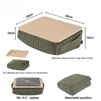 Bureau multifonctionnel pour ordinateur portable, coussin de base épaissi, amovible et lavable, séchage rapide et portable. 5