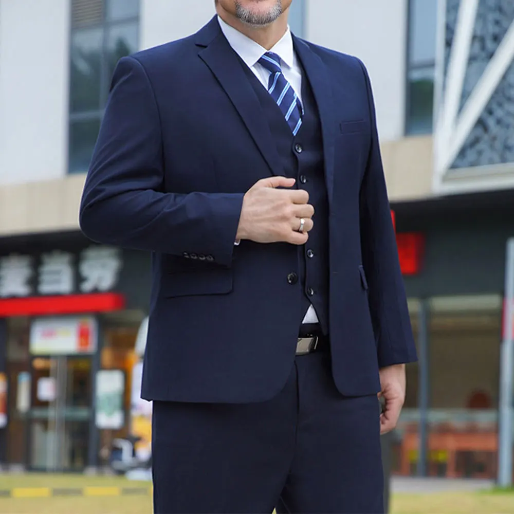 Formal Suit Plus Size Male Suit for Wedding Business 4XL-10XL