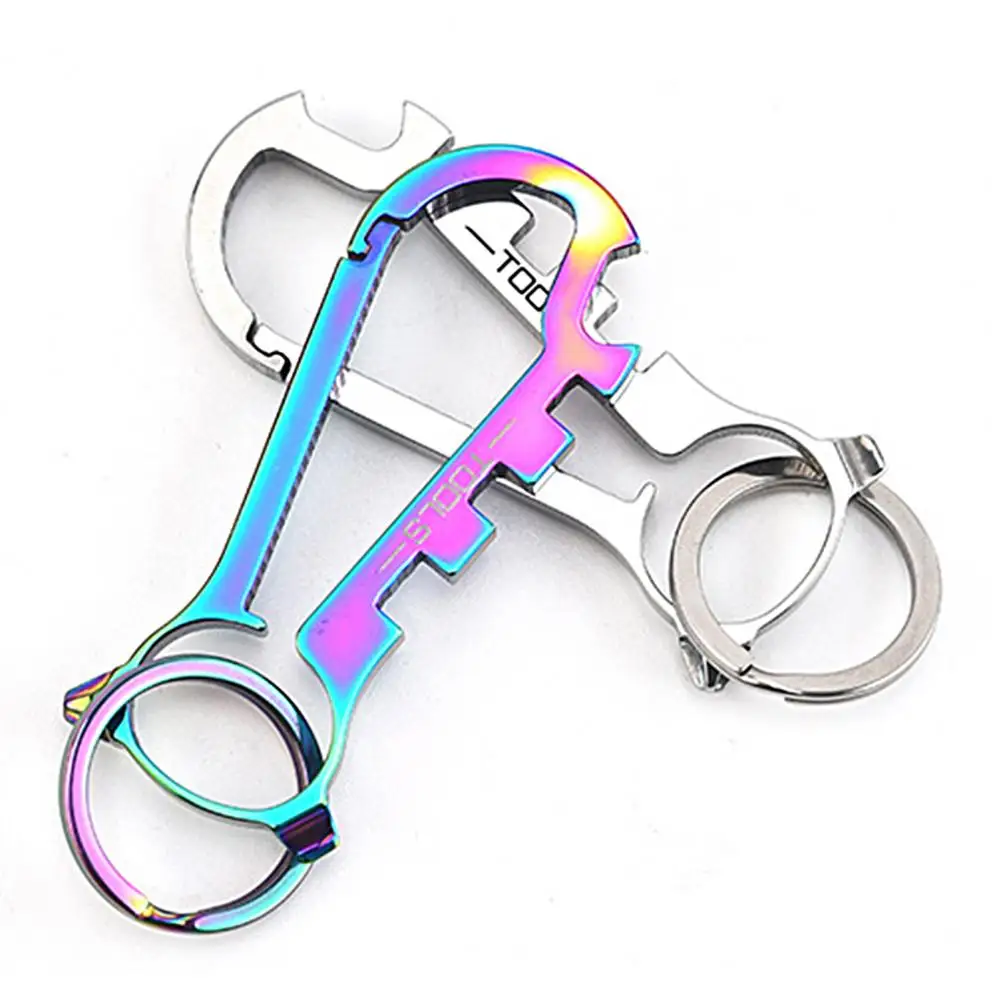 Outdoor Keychain Compact Wrench Keychain Convenient Multi use Mini