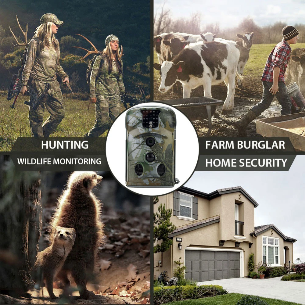 HC5210A HD Infrared Sensor 20MP 1080P Suntek Trail Hunting Waterproof Cameras Photo Capture Mobile Wildlife Night Vision